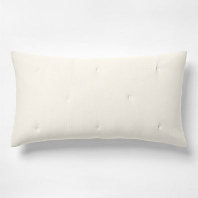 View Organic Cotton Textured Natural Taupe King Bed Pillow Sham details