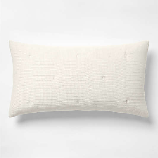 Aire Organic Cotton Textured Natural Taupe King Bed Pillow Sham