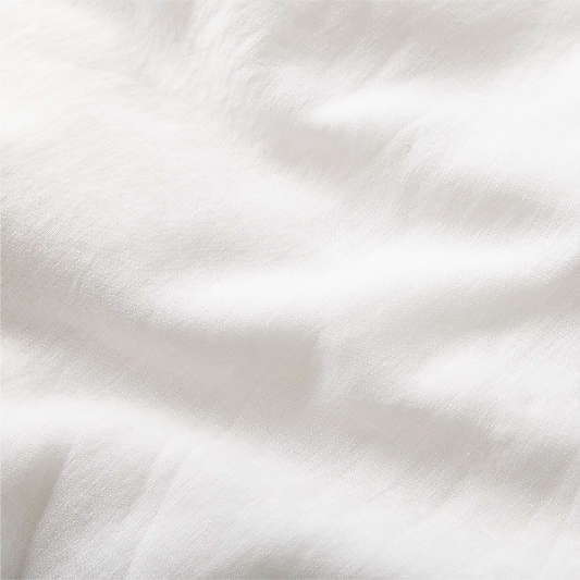 Aire Natural European Linen Crisp White Duvet Cover