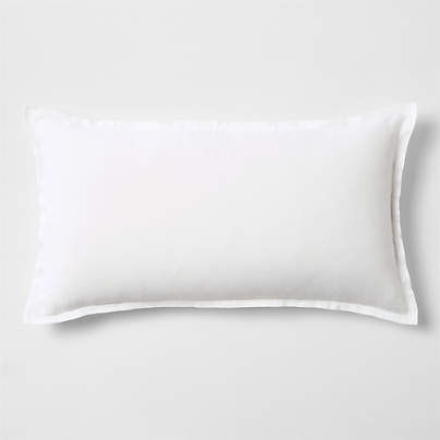 Aire Natural EUROPEAN FLAX ™-Certified Linen Crisp White King Bed Pillow Sham
