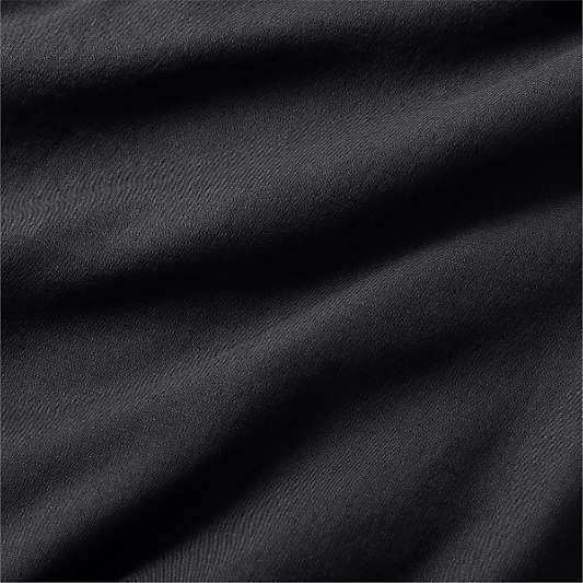 Aire Natural European Linen Linen Midnight Navy Blue Duvet Cover