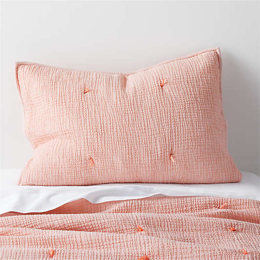 Aire Kids Crinkle Pink Pillow Sham