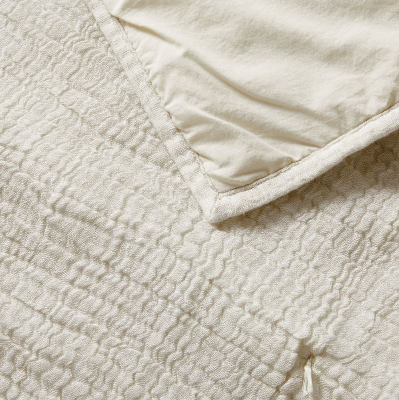 Aire Stone Tan Crinkle Hand-Quilted Kids Full/Queen Comforter - image 12 of 15