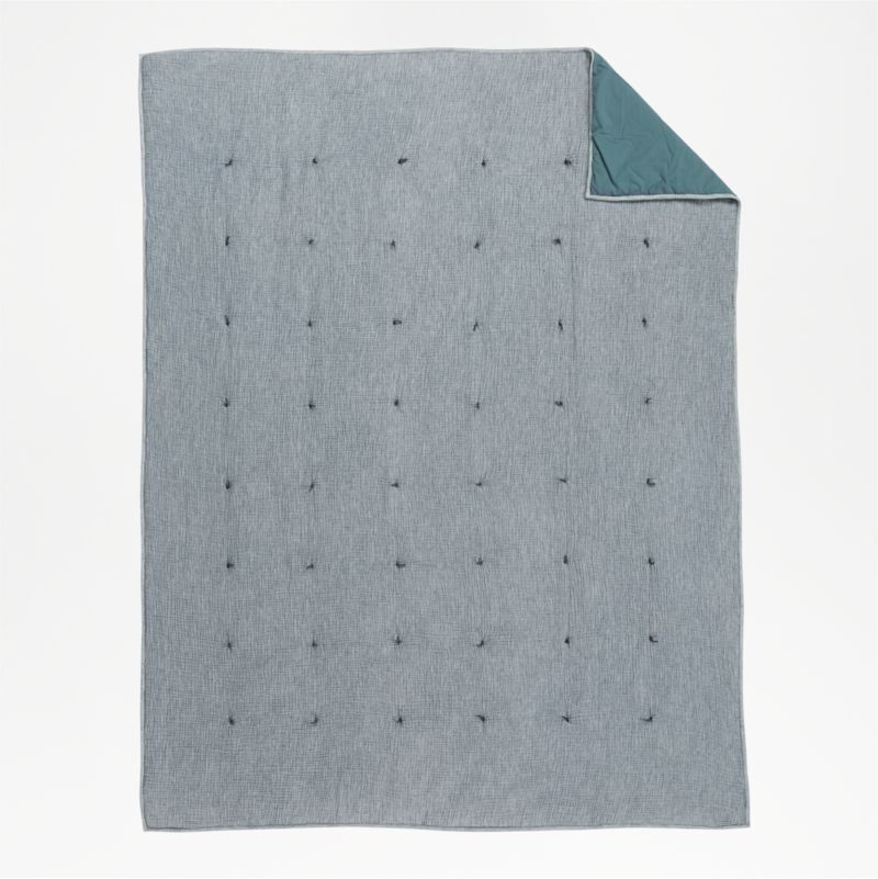 Aire Kids Crinkle Blue Quilt - image 6 of 8