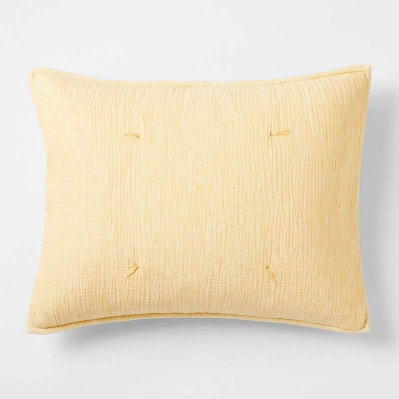 Aire Kids Crinkle Yellow Pillow Sham