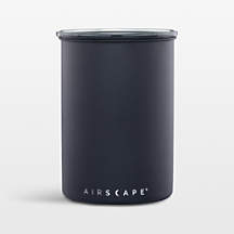 Airscape Matte Black Coffee Canister + Reviews | Crate & Barrel