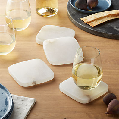View Alabaster Coasters, Set of 4 details