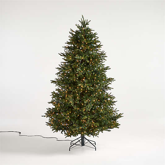 Faux Alaskan Spruce Pre-Lit LED Christmas Tree with White Lights 7.5'