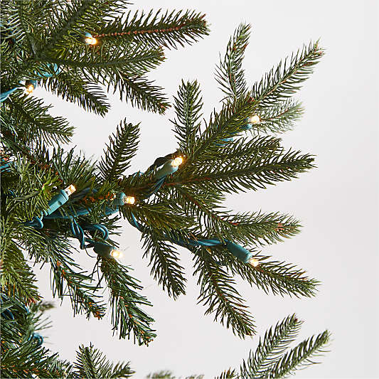 Faux Alaskan Spruce Pre-Lit LED Christmas Trees with White Lights