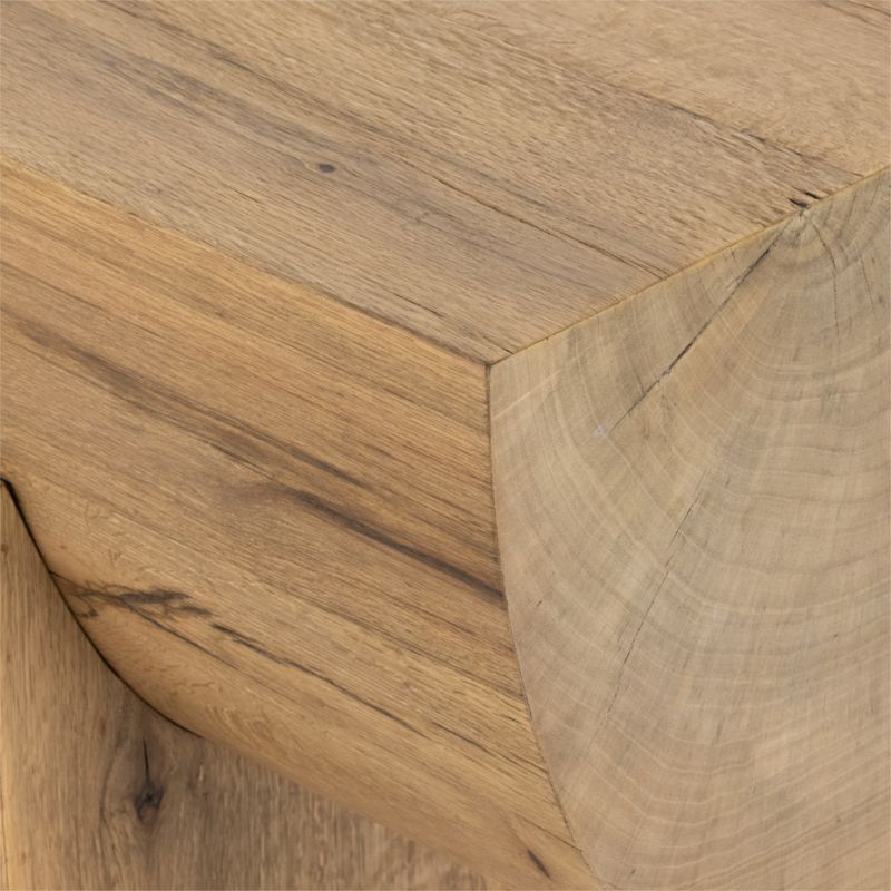 Albie 78.75" Rectangular Natural Oak Wood Console Table