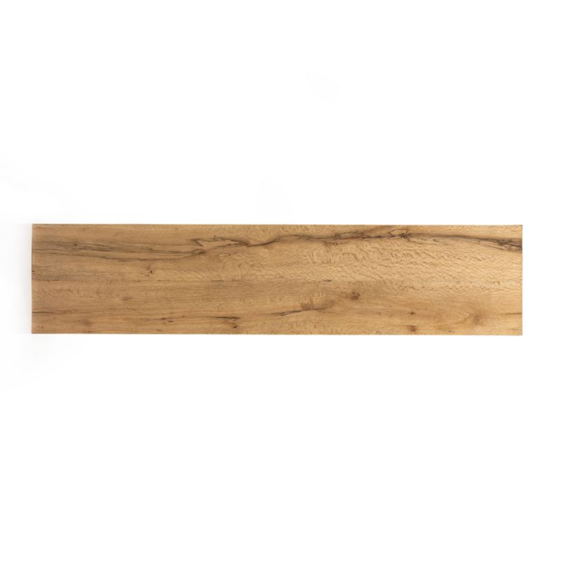 Albie 78.75" Rectangular Natural Oak Wood Console Table