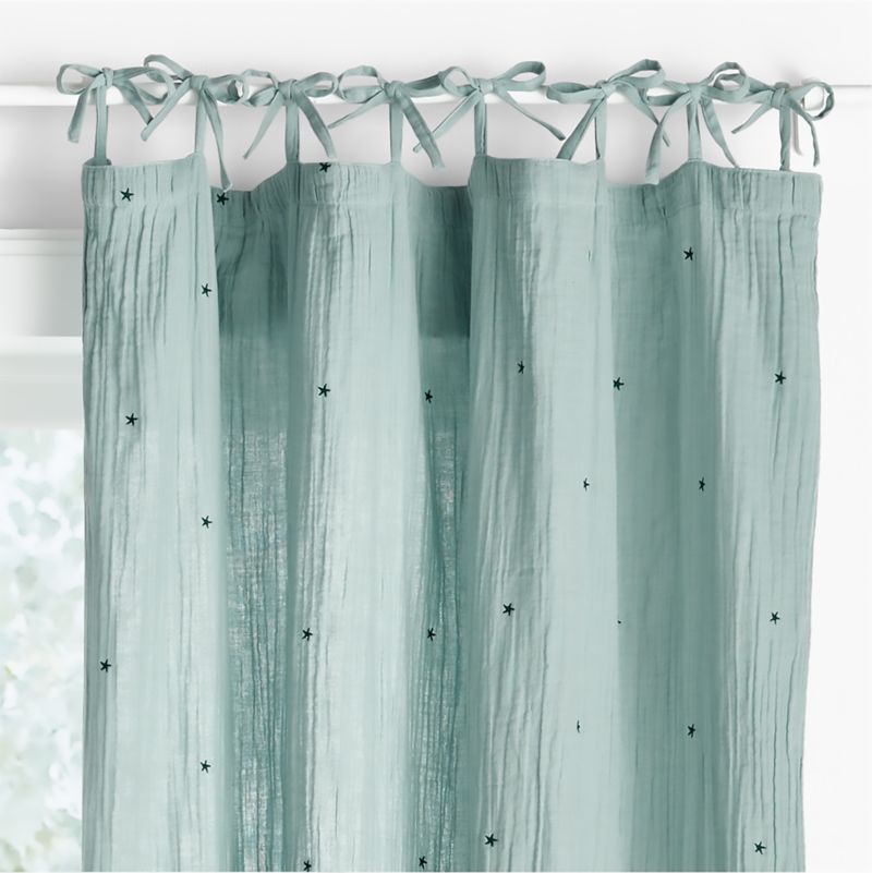 Aldrin Organic Cotton Sheer Window Curtain Panel 44"x63