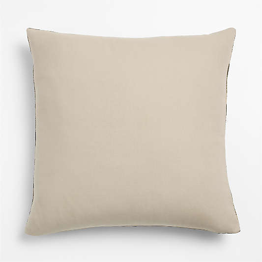 Aldsworth Cotton Silk Blend 23"x23" Burnt Green Throw Pillow Cover