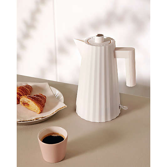 Alessi Plissé White Electric Kettle