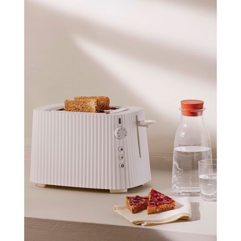 Alessi Plisse White 2-Slice Toaster - image 1 of 6