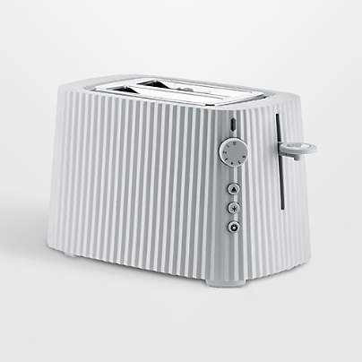 Alessi Plisse White 2-Slice Toaster