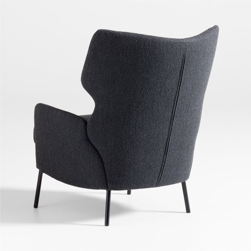 Alex Black Boucle Accent Chair - image 6 of 8