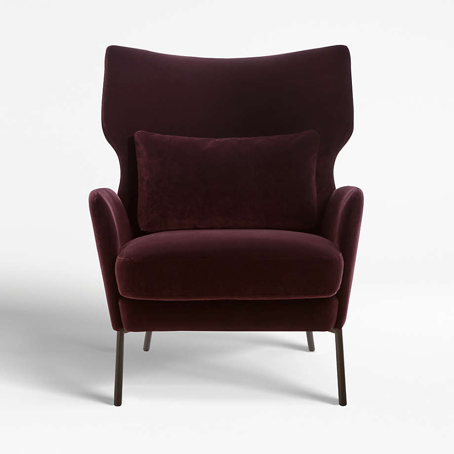 Wine colored 2024 accent chair