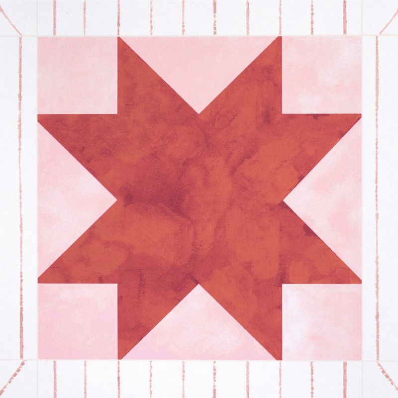 Backdrop Alexander Red and Earthy Pink Wallpaper - image 3 of 4