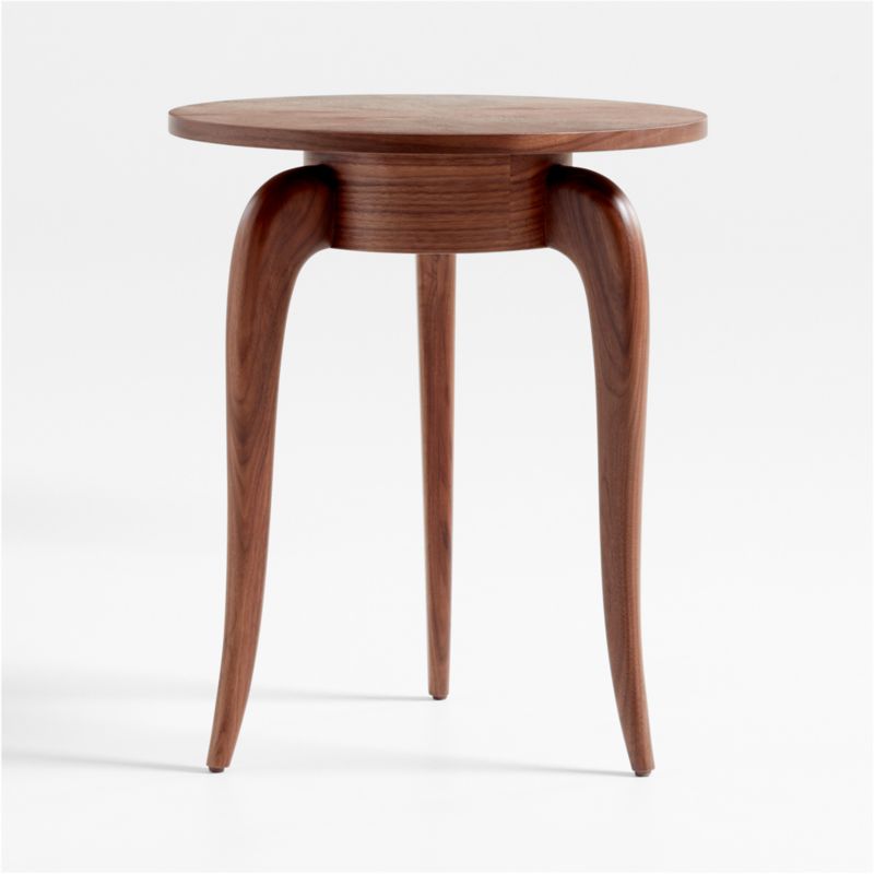 Alexander Walnut Wood Side Table by Jake Arnold - image 6 of 10