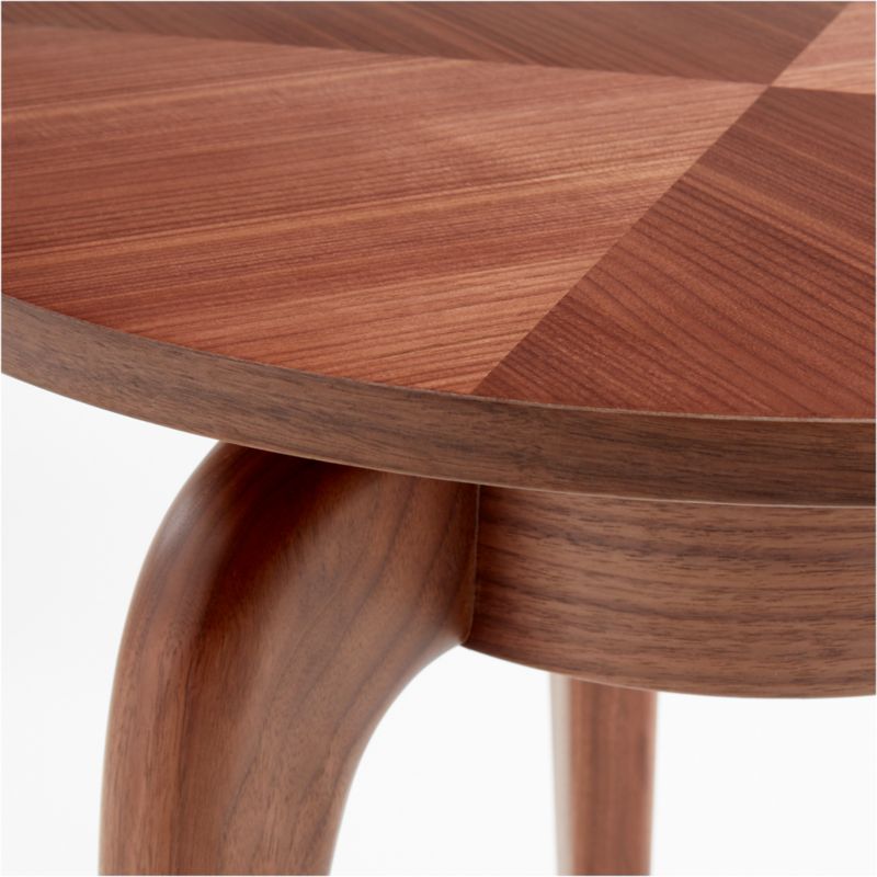 Alexander Walnut Wood Side Table by Jake Arnold - image 7 of 10