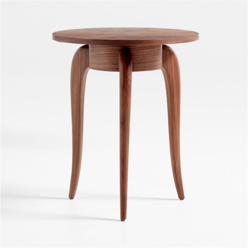 Alexander Walnut Wood Side Table by Jake Arnold - image 0 of 10