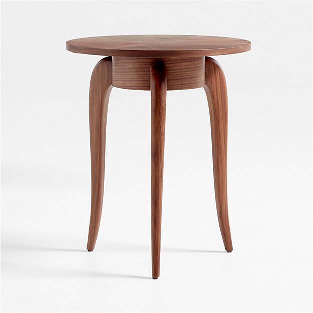 Alexander Walnut Wood Side Table by Jake Arnold + Reviews | Crate