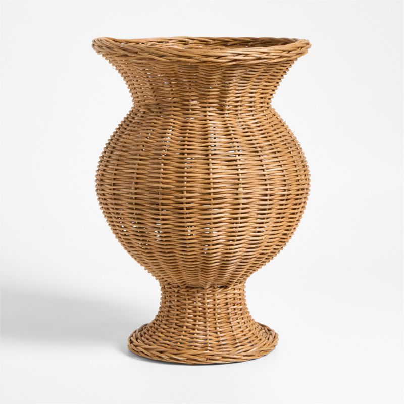 Alford Tall Brown Woven Rattan Vase 19" - image 6 of 8