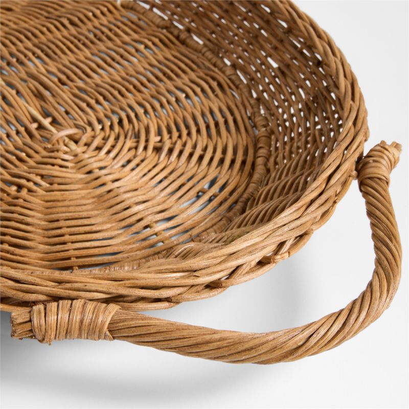 Alford Brown Woven Rattan Decorative Tray 24" - image 3 of 4