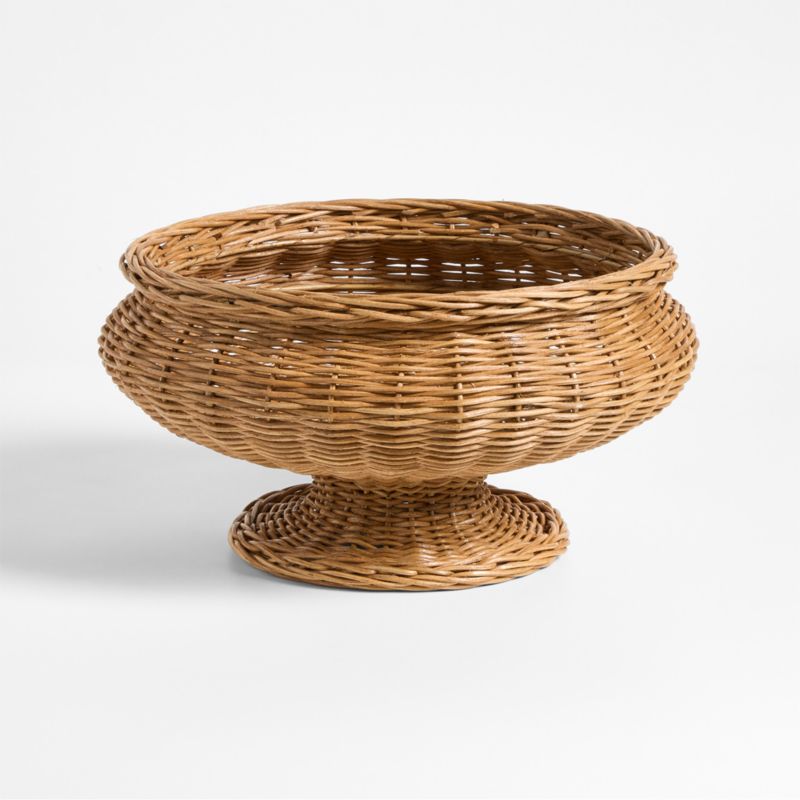 Alford Brown Woven Rattan Centerpiece Bowl 16.5" - image 4 of 6