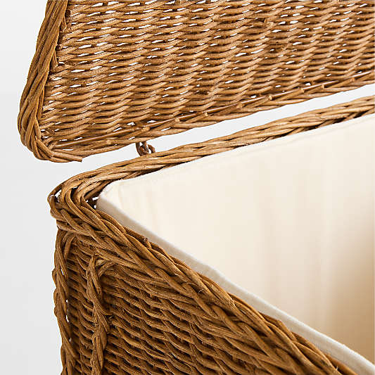 Alford Rattan Laundry Hamper with Cotton Liner