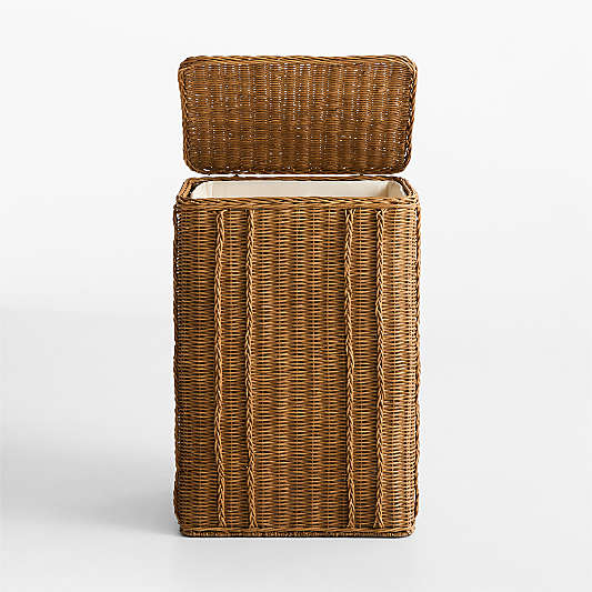 Alford Rattan Laundry Hamper with Cotton Liner