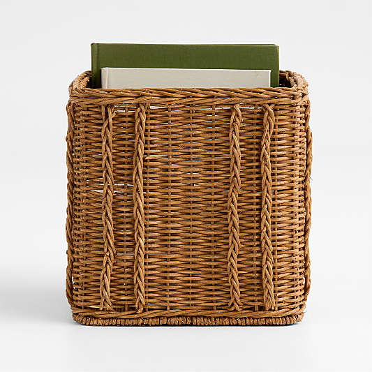 Alford Rattan Square Basket