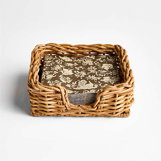 Alford Square Woven Rattan Napkin Holder