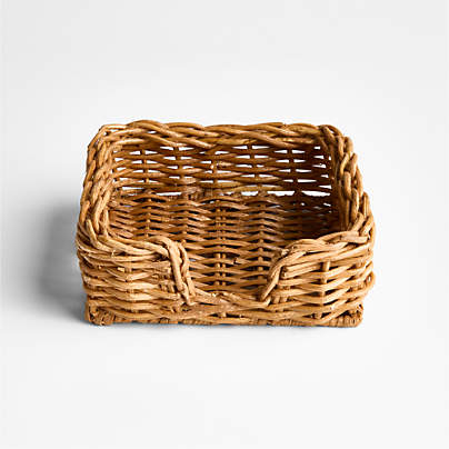 Alford Square Woven Rattan Napkin Holder