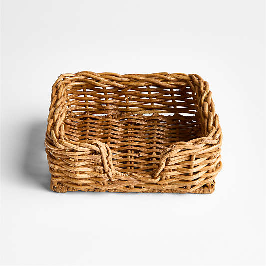 Alford Square Woven Rattan Napkin Holder