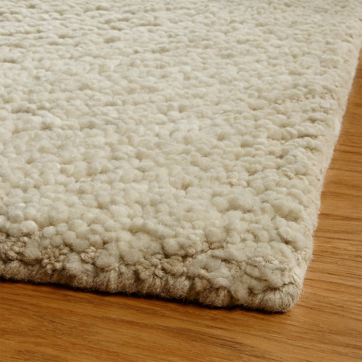 Alfredo Ivory Wool Area Rug Crate & Barrel