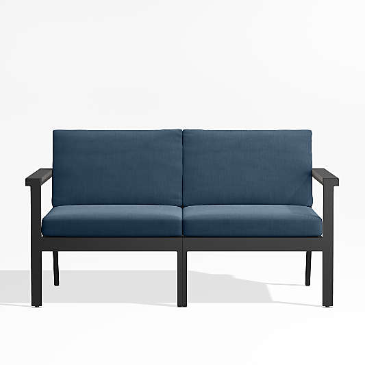 Alfresco Replacement Cast Harbor Blue Sunbrella ® 2-Piece Outdoor Loveseat Cushions