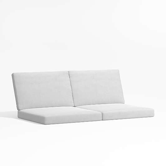 Alfresco White Sunbrella ® 2-Piece Outdoor Loveseat Cushions