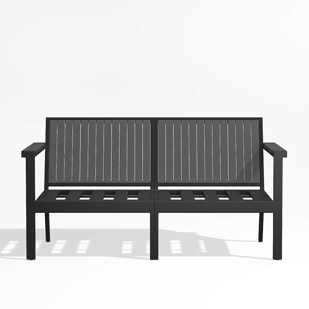 Alfresco Black Metal 2Piece Outdoor Loveseat Frame + Reviews Crate