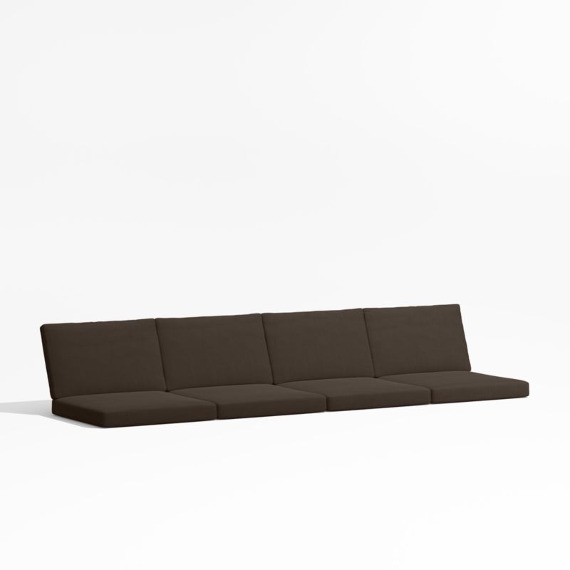 Viewing product image Alfresco Java Brown Sunbrella ® 2-Piece Outdoor Sofa Cushions - image 1 of 2