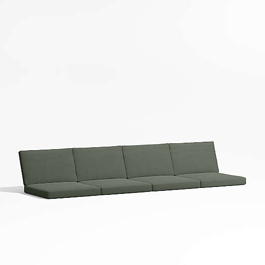 Alfresco Sage Green Sunbrella ® 2-Piece Outdoor Sofa Cushions