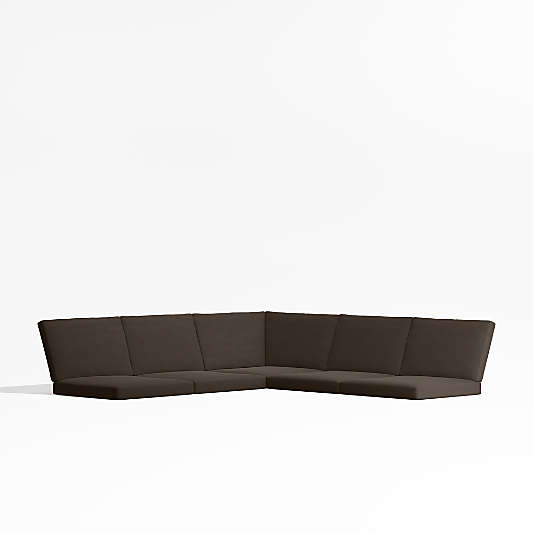 Alfresco Java Brown Sunbrella ® 3-Piece L-Shaped Outdoor Cushions