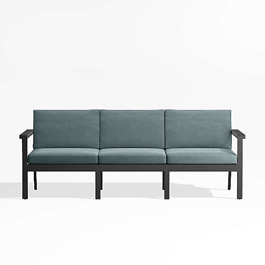 Alfresco Black Metal 3-Piece Outdoor Sectional Sofa Frame