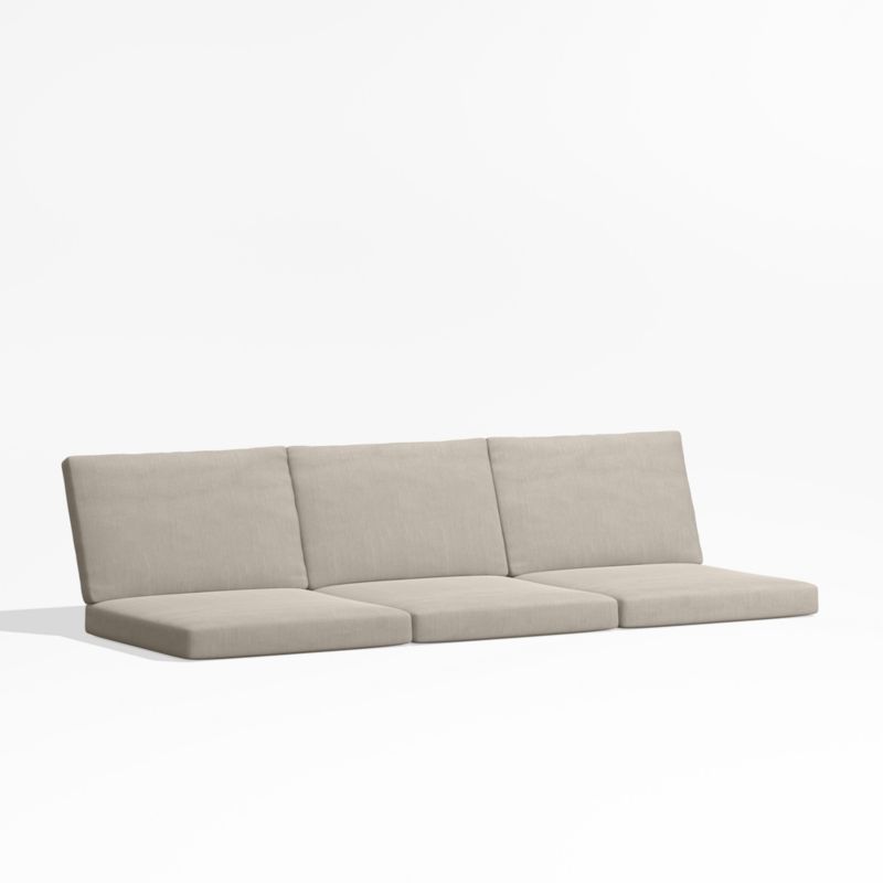 Viewing product image Alfresco Flax Beige Sunbrella ® 3-Piece Outdoor Sectional Sofa Cushions - image 1 of 1