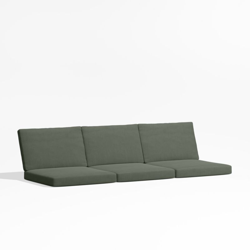 Viewing product image Alfresco Sage Green Sunbrella ® 3-Piece Outdoor Sectional Sofa Cushions - image 1 of 1