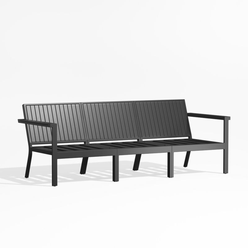 Alfresco Black Metal 3-Piece Outdoor Sectional Sofa Frame - image 0 of 2