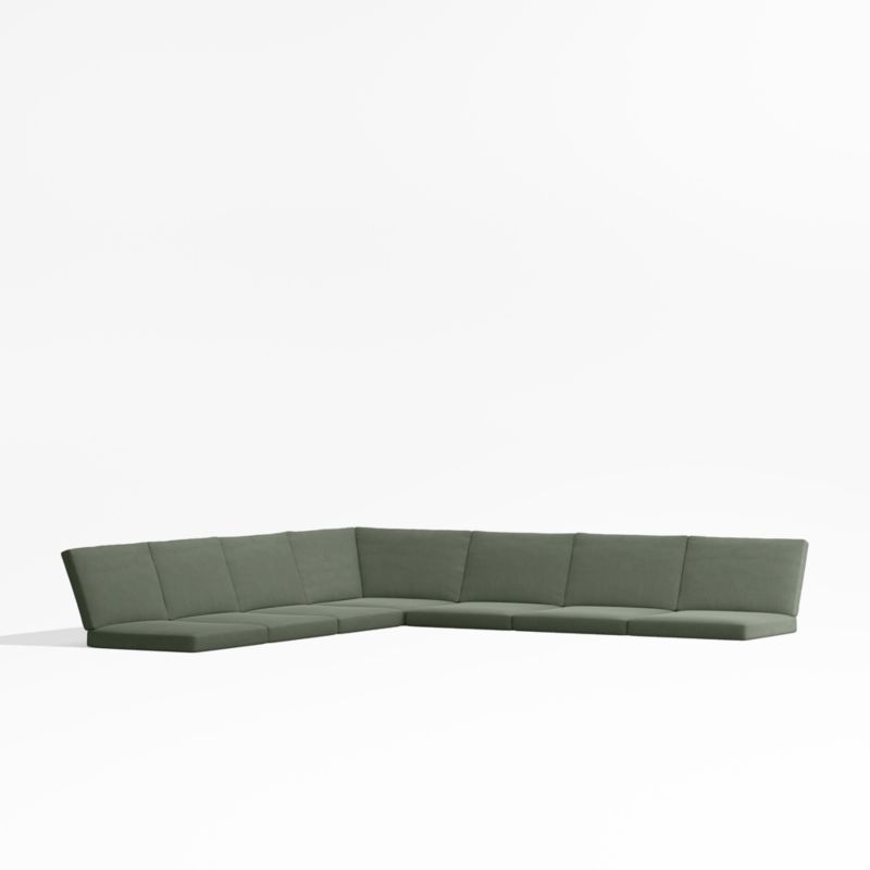 Alfresco Sage Green Sunbrella ® 5-Piece L-Shaped Outdoor Cushions - image 0 of 2