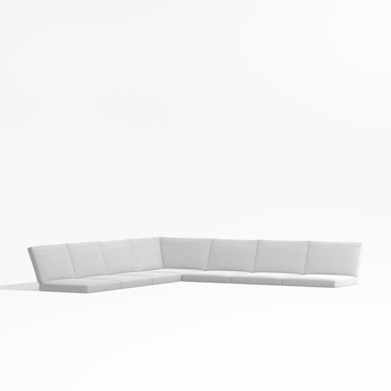 Viewing product image Alfresco White Sunbrella ® 5-Piece L-Shaped Outdoor Cushions - image 1 of 1