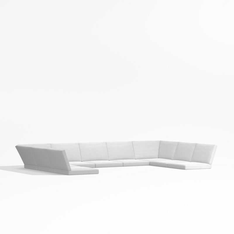 Viewing product image Alfresco White Sunbrella ® 7-Piece U-Shaped Outdoor Cushions - image 1 of 1